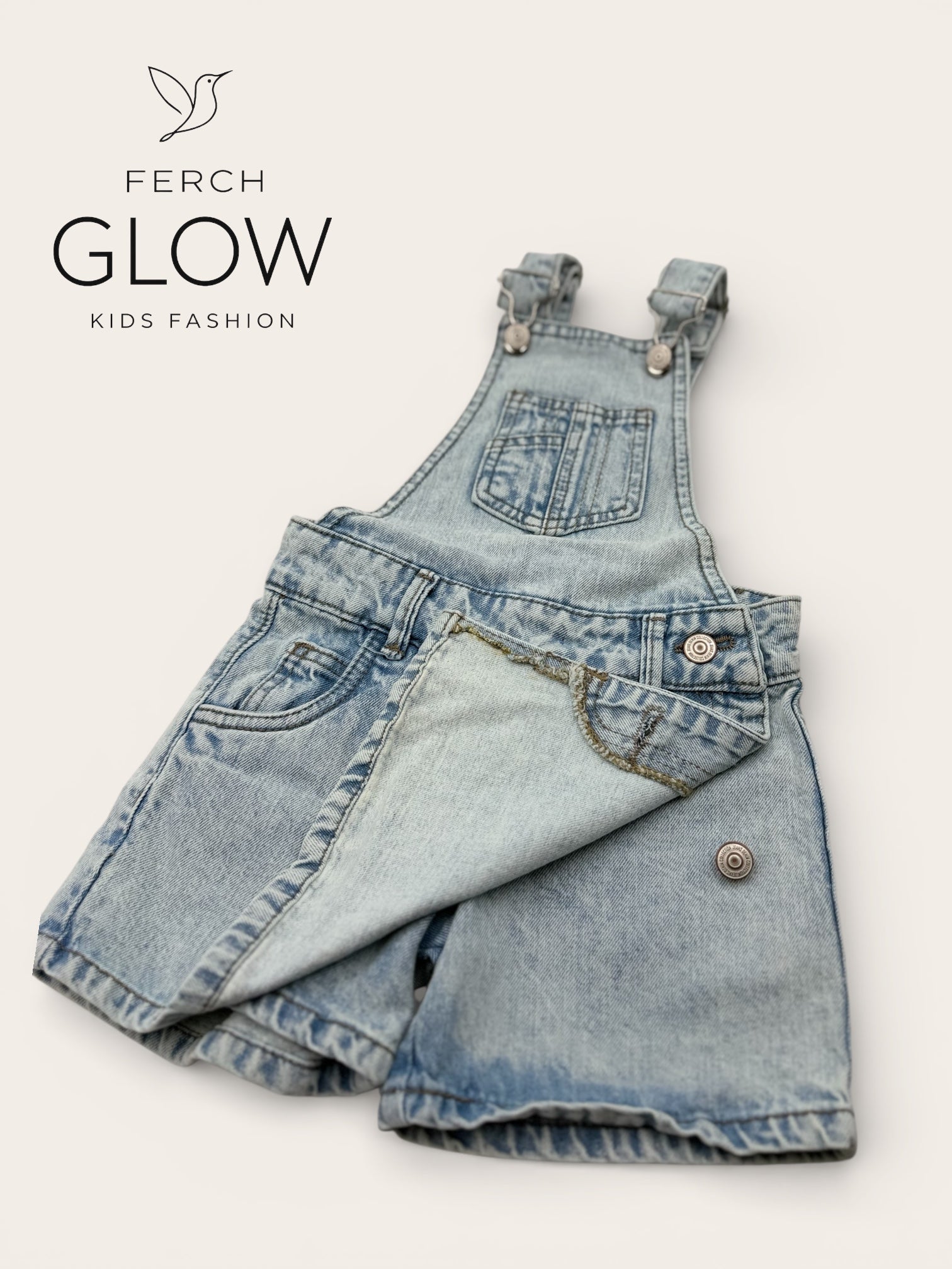 Overol de Mezclilla Tipo Falda "Dmark jeans" – Acid Wash