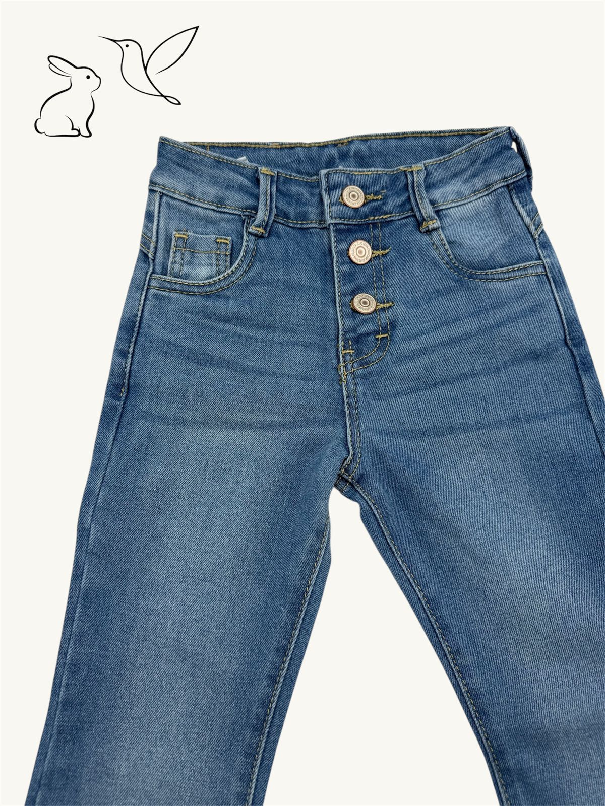 Jeans Acampanados para Niña – Estilo Retro Súper Trendy