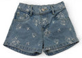 Short de Mezclilla con Bordado Floral "Botanical Blue"