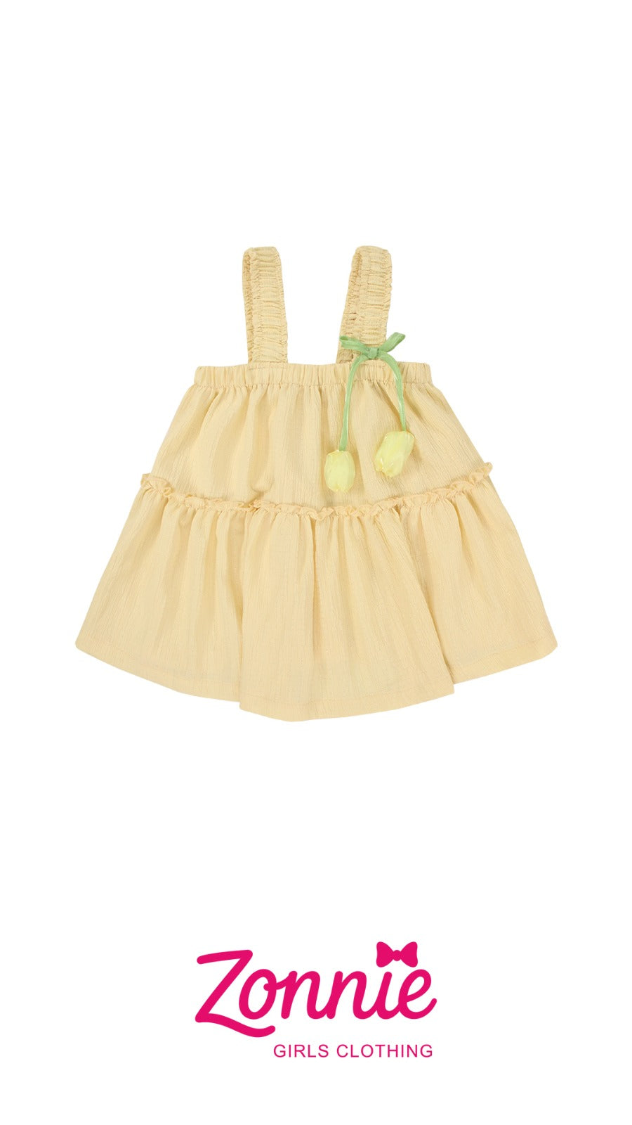 Blusa Babydoll Tulipanes para Niña 🌷 | Estilo Coquette Zonnie