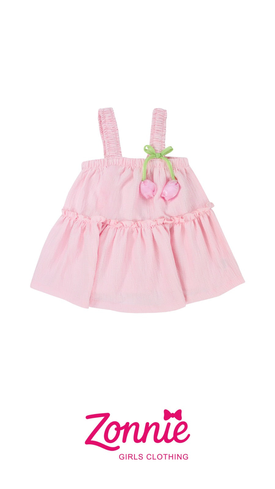 Blusa Babydoll Tulipanes para Niña 🌷 | Estilo Coquette Zonnie