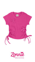 "¡Estilo y Ternura! 💖 Blusa de Canalé con Lazos para Niñas 🎀"