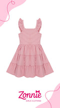 Vestido Infantil de Fiesta con Vuelo y Olanes – Estilo Elegante y Cómodo para Niñas