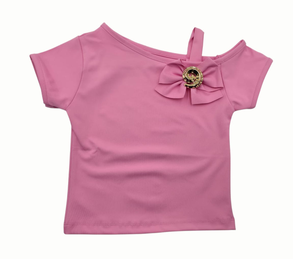 Blusa de Niña con Detalle de Estrella de Mar y Moño – Colección Verano 2026