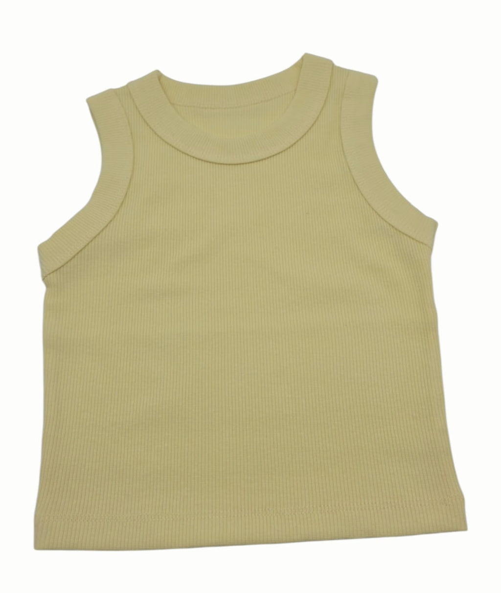 Top de Canalé (Rib) para Niña – Básico Premium Colección Verano 2026