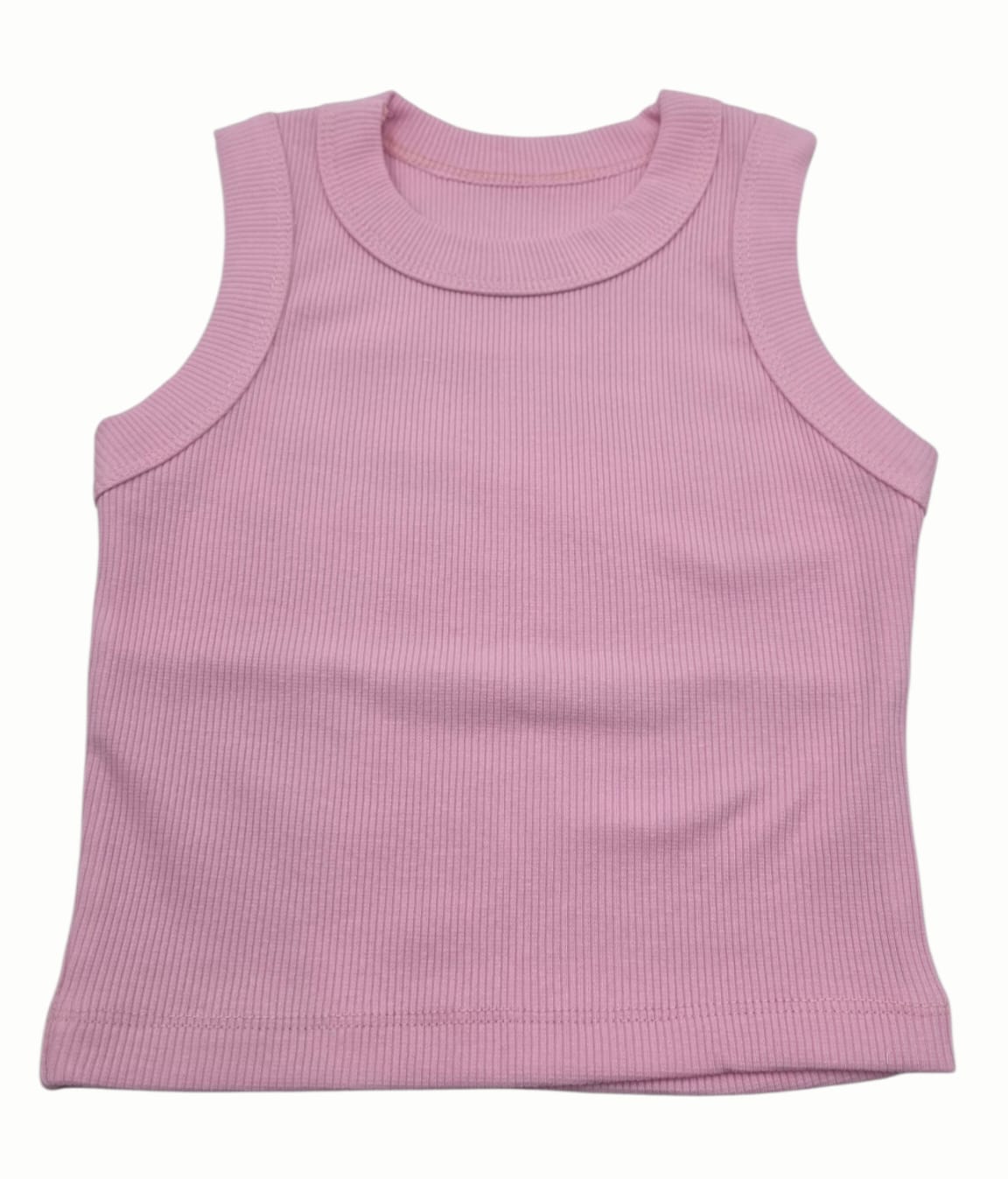 Top de Canalé (Rib) para Niña – Básico Premium Colección Verano 2026