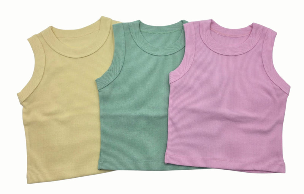 Top de Canalé (Rib) para Niña – Básico Premium Colección Verano 2026