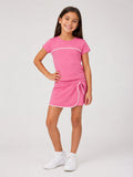 Conjunto Deportivo Premium para Niña: Falda Short y Playera con Detalle de Contraste