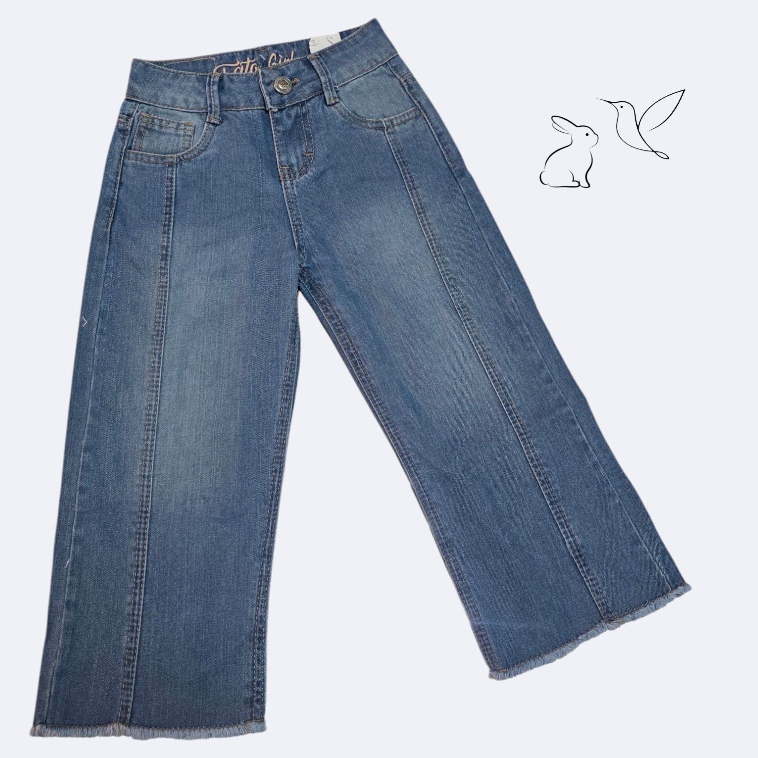 Jeans Pata de Elefante para Niña - Estilo Casual y Divertido 💖