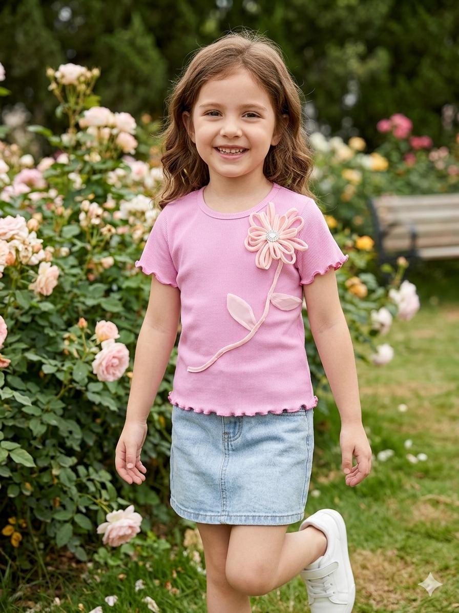 Blusa con flor