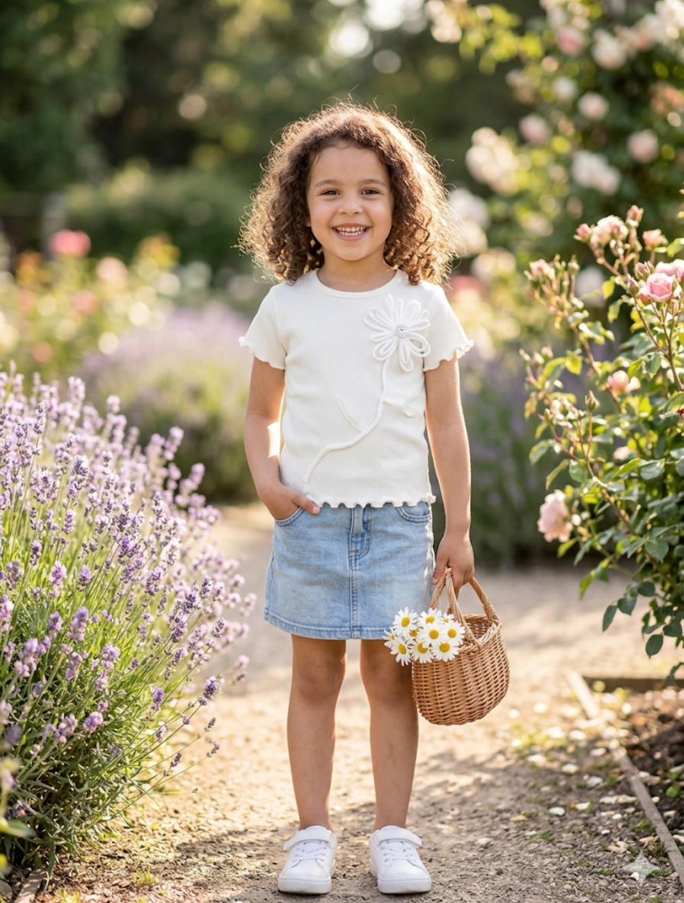 Blusa con flor