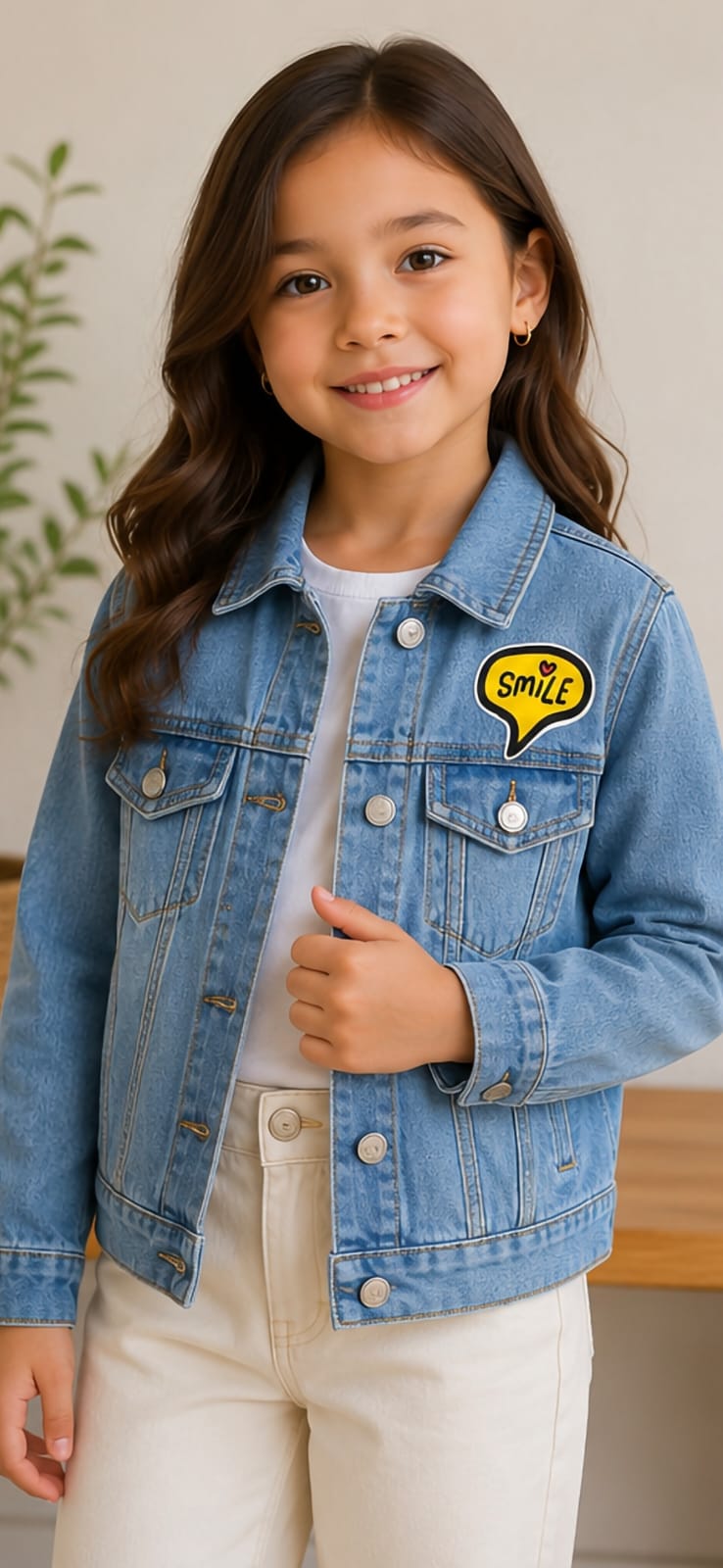 ✨ Chamarra de Mezclilla para Niña con Estampado Fashion | Casual, Moderna y Cómoda |