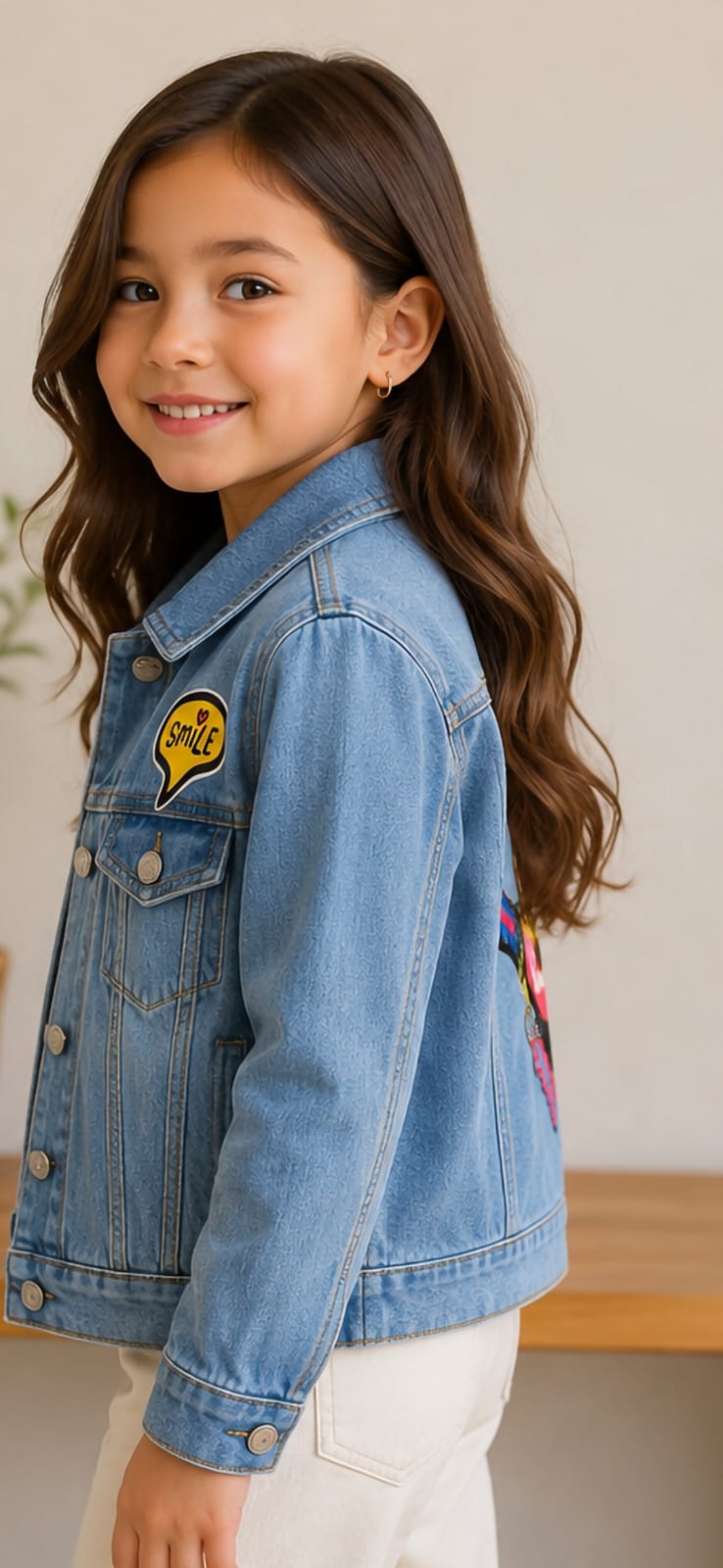 ✨ Chamarra de Mezclilla para Niña con Estampado Fashion | Casual, Moderna y Cómoda |