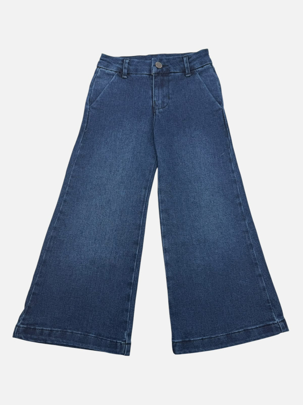 Pantalón Wide Leg de Mezclilla para Niña | Jeans Pierna Ancha Tiro Alto