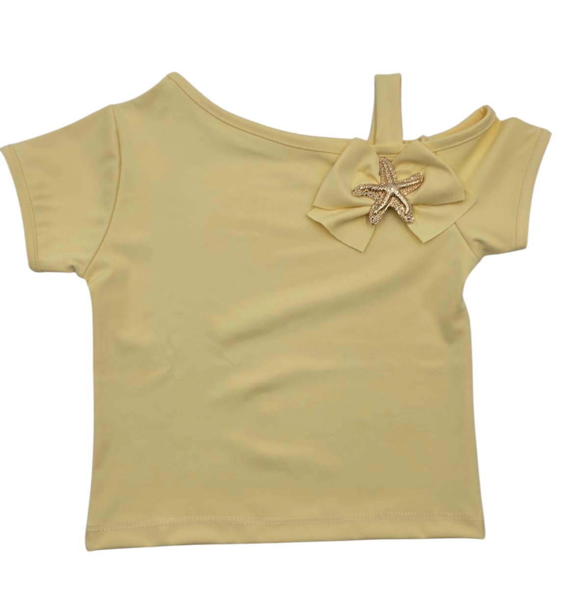 Blusa de Niña con Detalle de Estrella de Mar y Moño – Colección Verano 2026