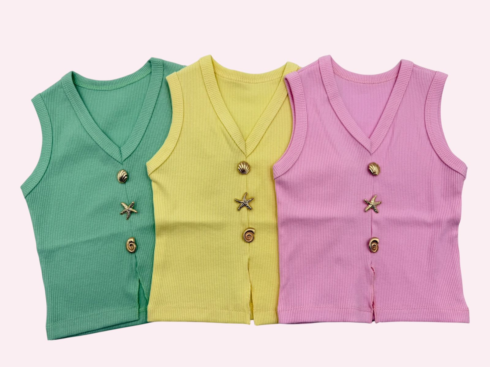 Canalé con Botones Marinos para Niña –