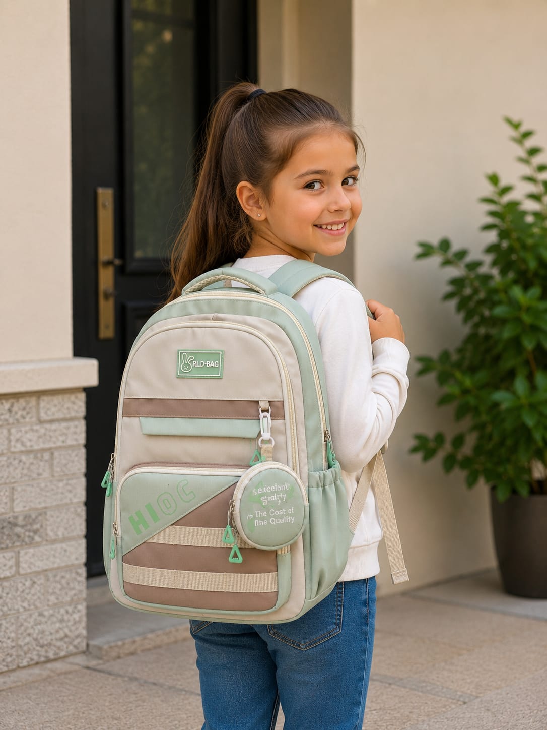 Mochila Escolar Juvenil Coreana Estilo Aesthetic + Monedero Regalo 🎒✨