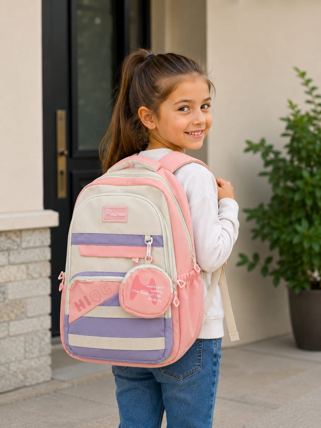 Mochila Escolar Juvenil Coreana Estilo Aesthetic + Monedero Regalo 🎒✨
