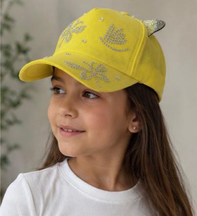 Gorra Aesthetic Con Orejas De Gatito Y Rhinestones