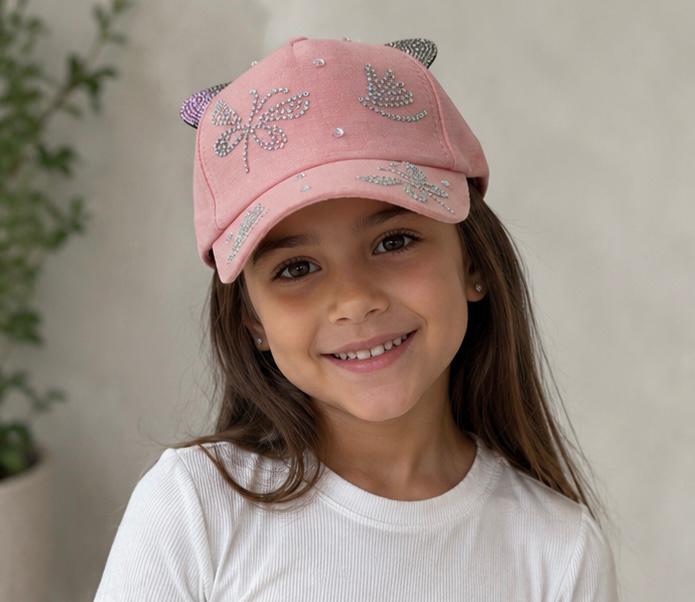Gorra Aesthetic Con Orejas De Gatito Y Rhinestones