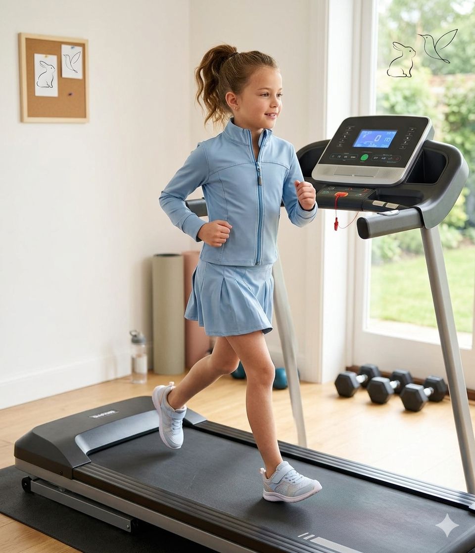 Conjunto Deportivo Niña Active-Flex: Chaqueta y Falda-Short