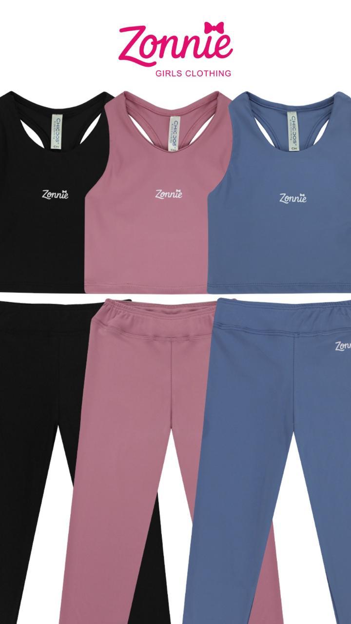 Set Activewear Niñas Zonnie | Licra Premium Para Deporte y Escuela 🏃‍♀️✨
