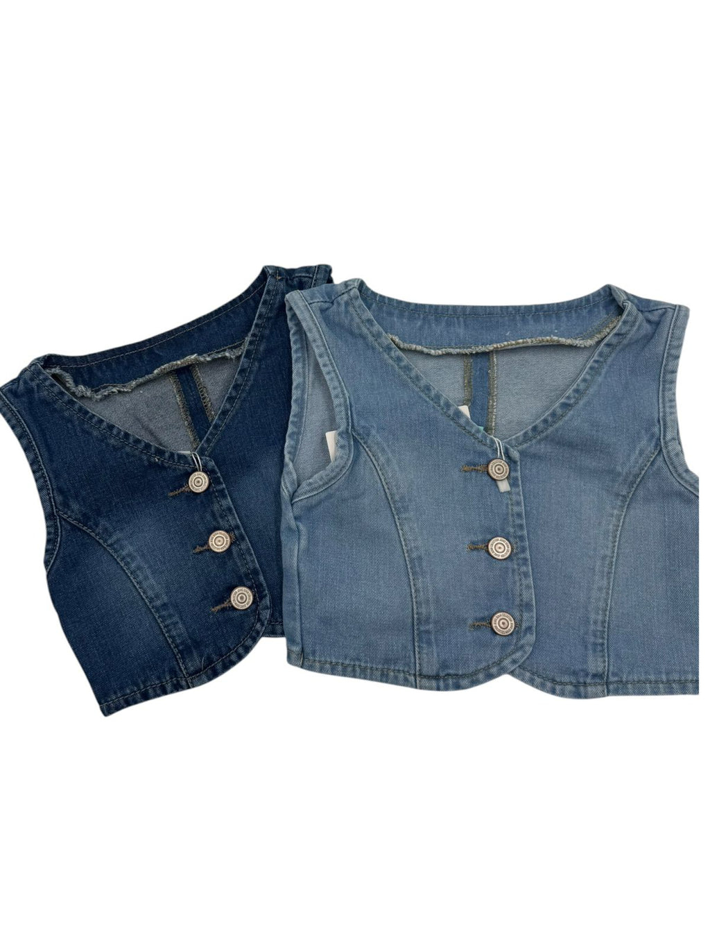 Chaleco Denim Crop "Vintage Vibe"