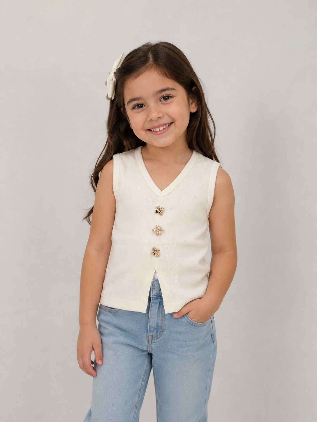 Canalé con Botones Marinos para Niña –