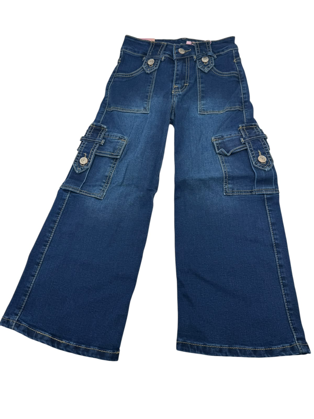 Pantalon cargo con boton