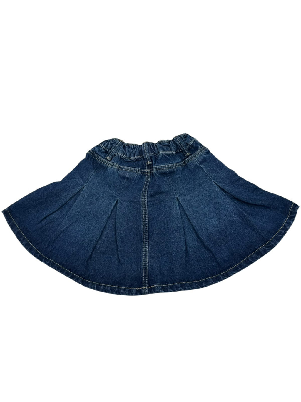Minifalda Vaquera Plisada para Niña - Durazno Atraction | Ajuste Elástico Cómodo y Tendencia