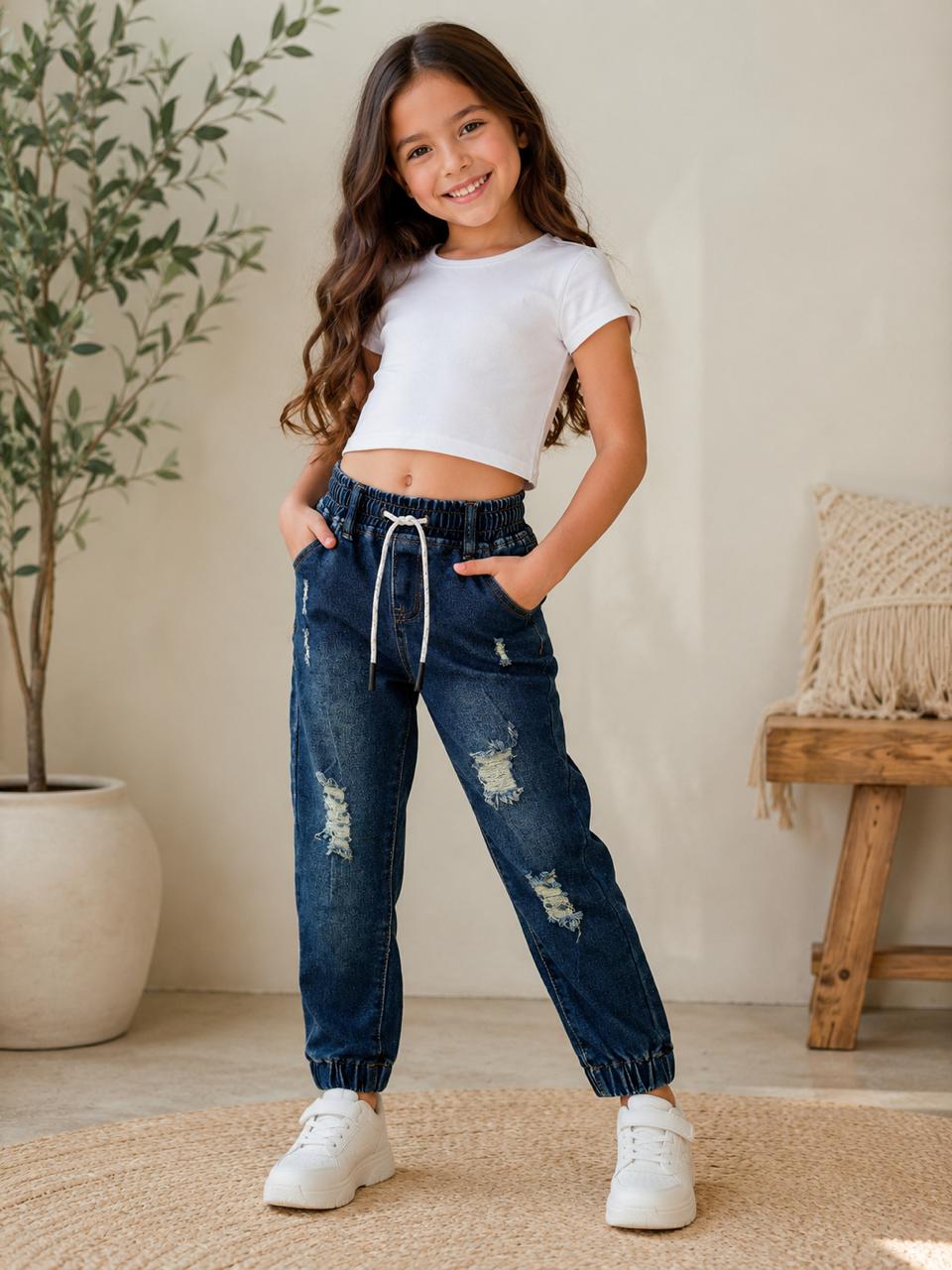 ¡Los jeans jogger más cómodos y estilosos para niña!
