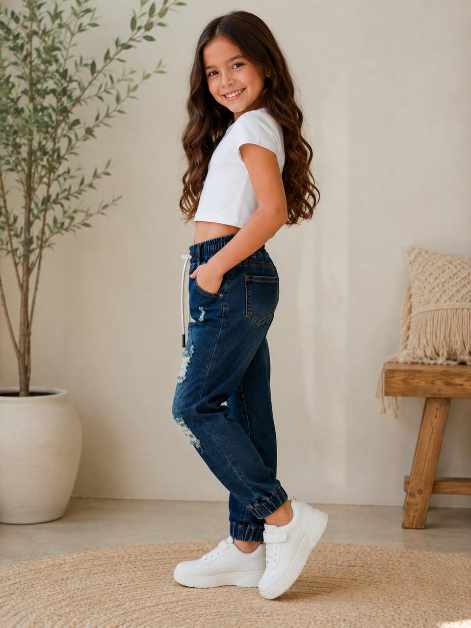 ¡Los jeans jogger más cómodos y estilosos para niña!