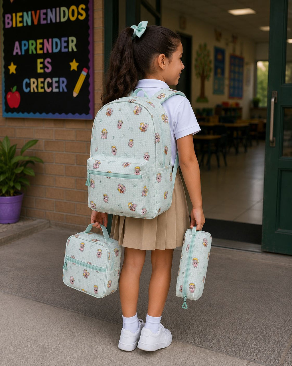 Mochila, Cartuchera y Lonchera