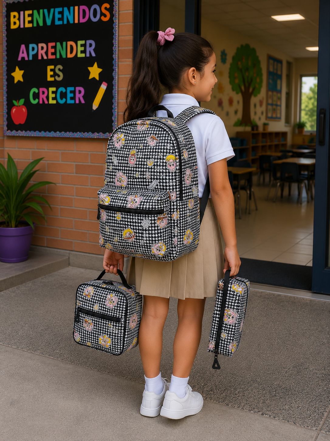 Mochila, Cartuchera y Lonchera