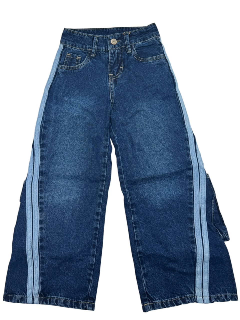 Jeans Cargo Anchos con Franja Lateral: ¡El Look Viral que Necesitas