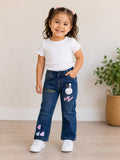 ✨ Pantalón de Mezclilla para Niña con Conejita y Corazones | Cómodo, Moderno y Súper Tierno