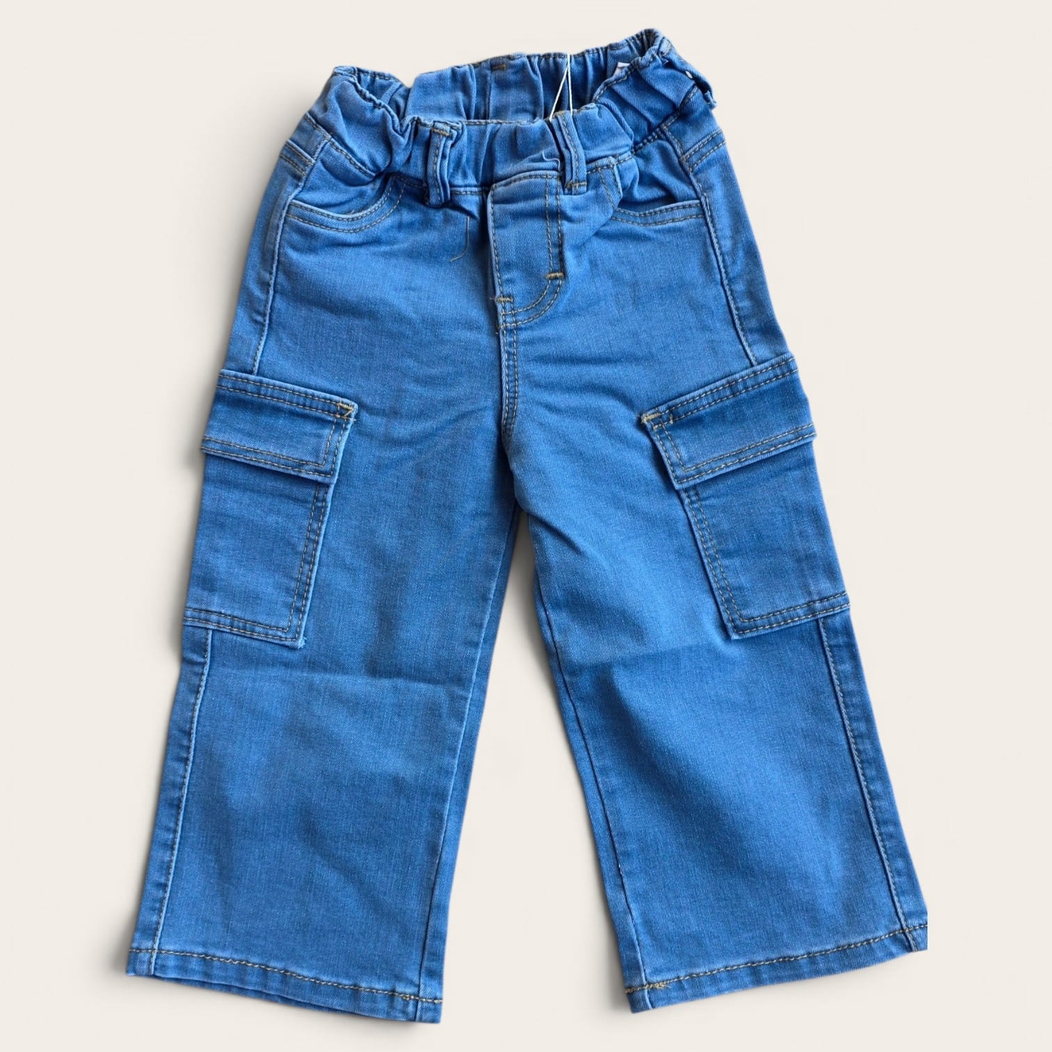 Pantalón Cargo de Mezclilla para bebe