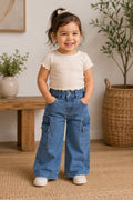 Pantalón Cargo de Mezclilla para bebe