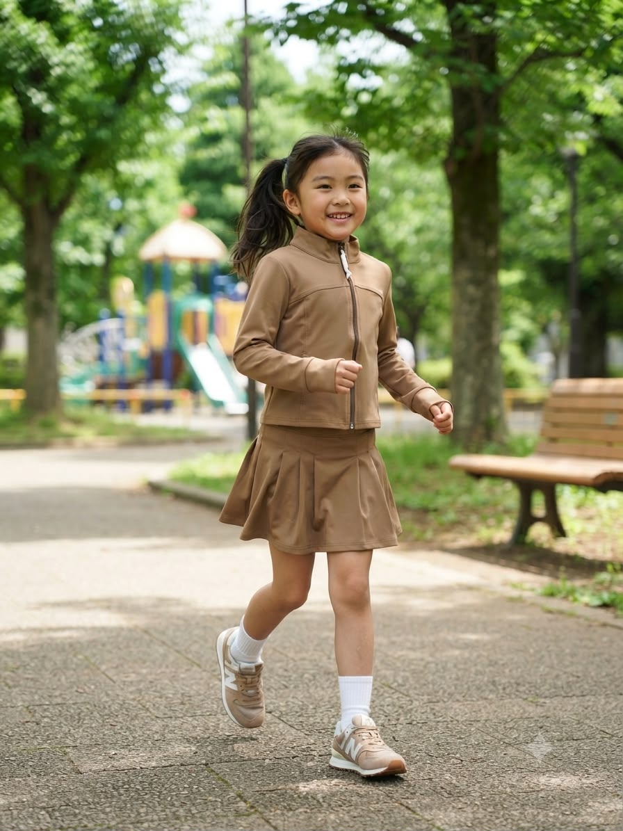 Conjunto Deportivo para Niña | Chamarra con Falda Plisada | Casual, Cómodo y Moderno
