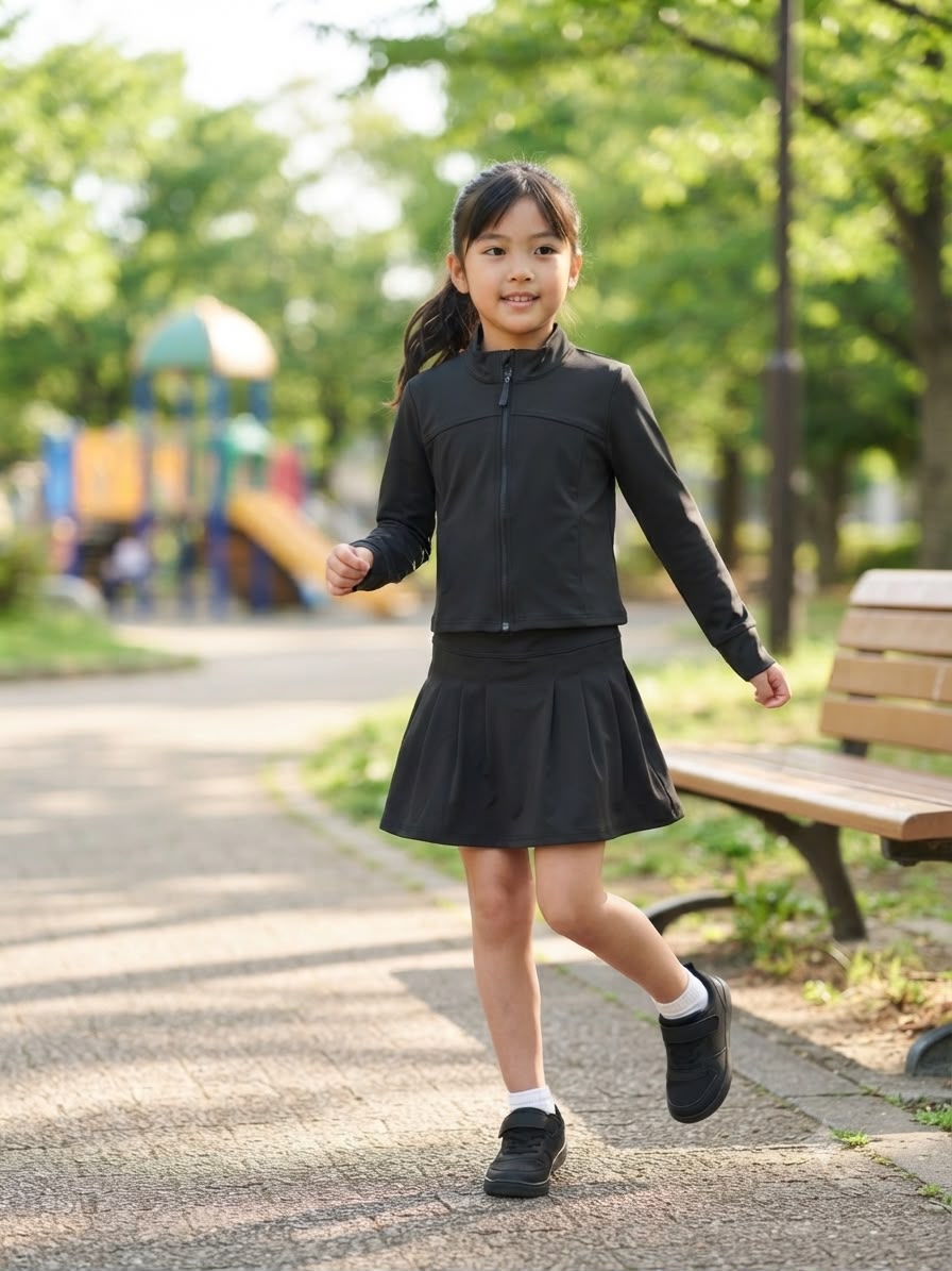 Conjunto Deportivo para Niña | Chamarra con Falda Plisada | Casual, Cómodo y Moderno