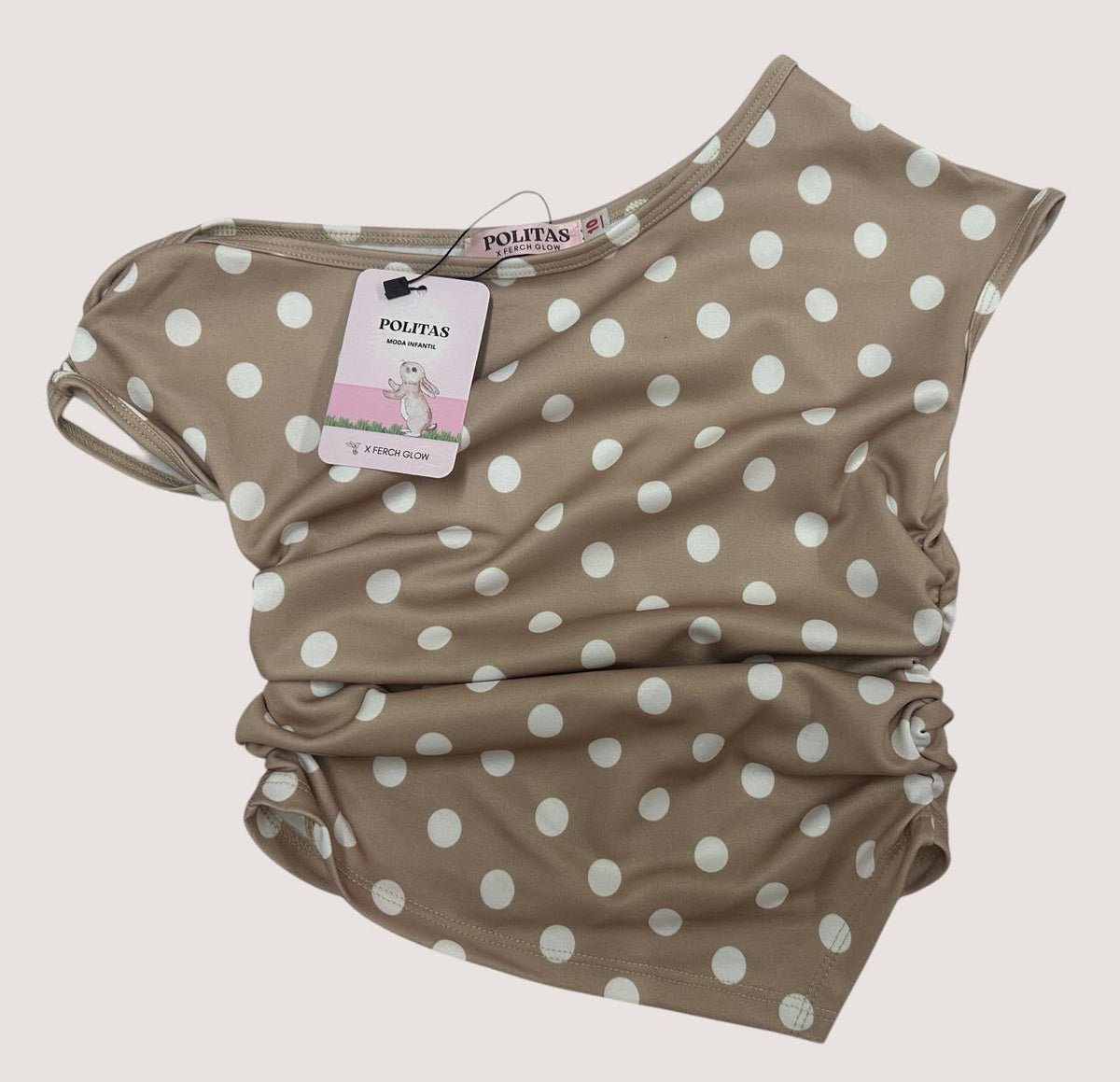 🌸 Blusa Infantil de Lunares | Manga Corta | Suave y Cómoda | Tallas para Niña