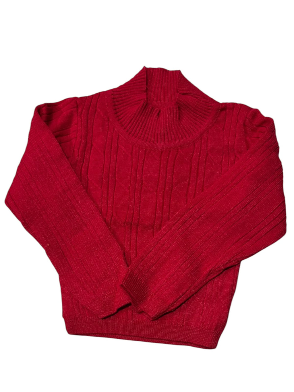 Suéter Tejido para Niña Cuello Alto | Manga Larga | Varios Colores