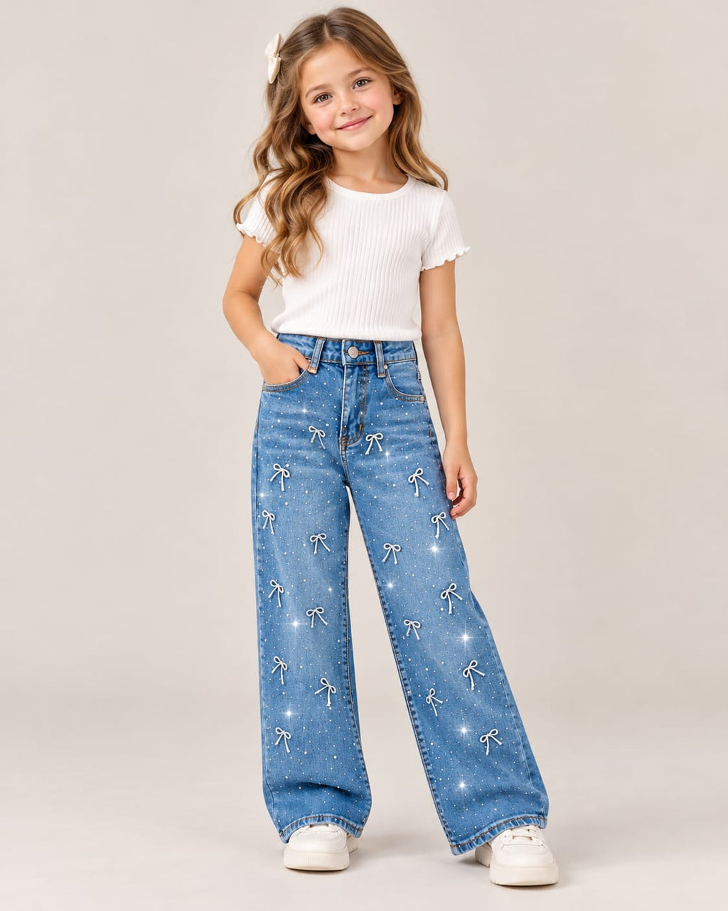 👖✨ ¡Los jeans más bonitos para las pequeñas fashionistas! 💖