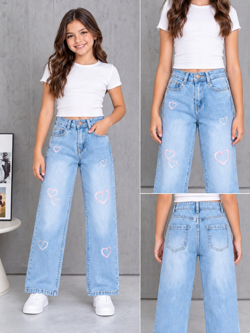 👖✨ ¡Los jeans más bonitos para las pequeñas fashionistas! 💖