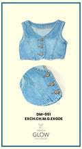 Chaleco Denim Crop "Vintage Vibe"